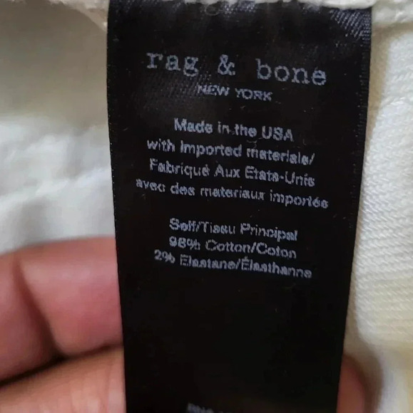 Rag & Bone High-Rise Slim Straight Leg Jeans(24) - Picture 12 of 14